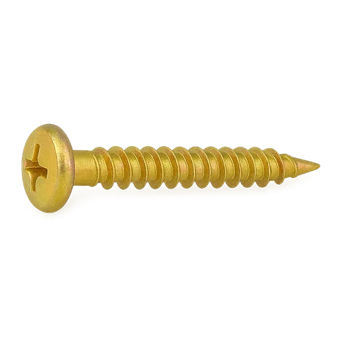 Саморез оконный 4,1х25 мм острый желтый цинк